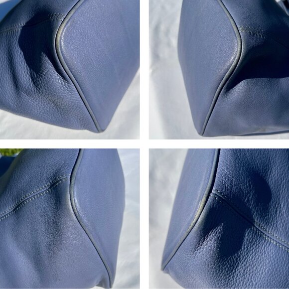 COACH Vintage 97 Sonoma Bucket Bag Periwinkle XL Slouchy Full Grain Leather 4927 - Picture 11 of 16